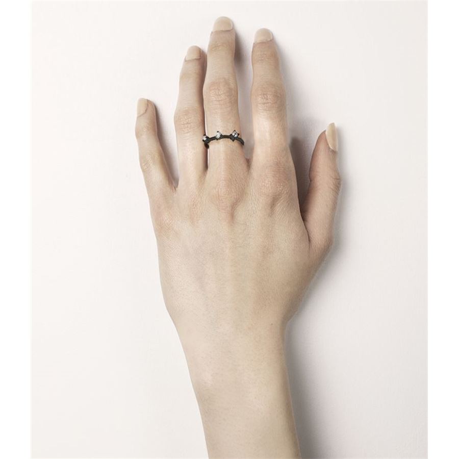 Anello 'Balance' oro nero BALANCE | AN AU9N1PR 2TO CT.0,12+0,03+0,08